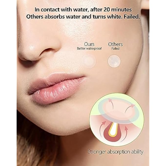 Beviliu PIMPLE PATCHES FOR FACE 66 COUNTS, 2 SIZES THINNER EDGE HYDROCOLLOID ACNE PATCHES, INVISIBLE ZIT PATCHES FOR FACE, FACIAL SKIN CARE PRODUCTS BEAUTY - Image 4